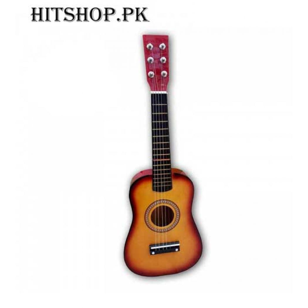 Wooden Color RockStar Manual Guitar For Kids